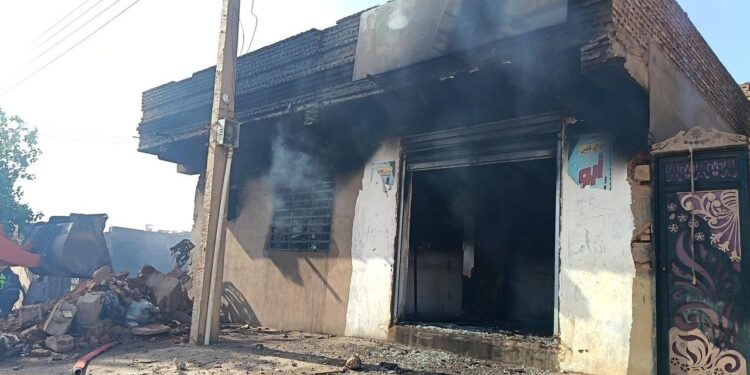 موقع الحريق